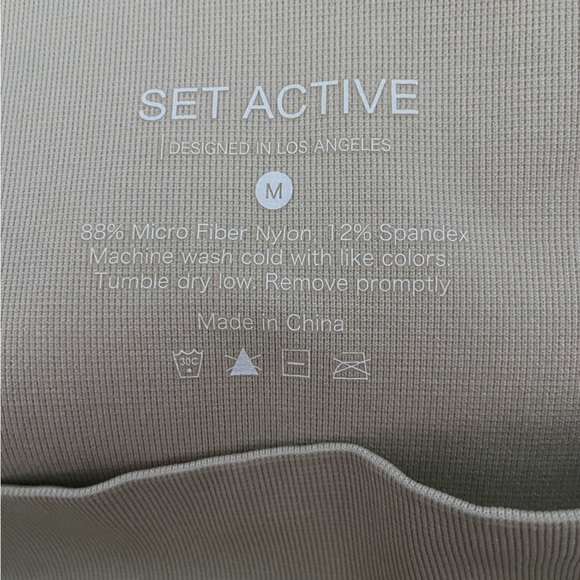 SetActive Cream Workout Leggings - Picture 3 of 5